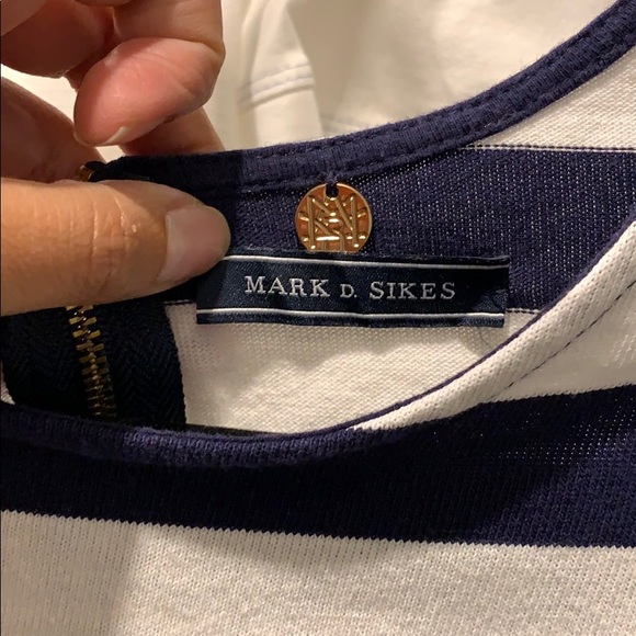 Mark D. Sikes blue and white striped minidress - Picture 2 of 3
